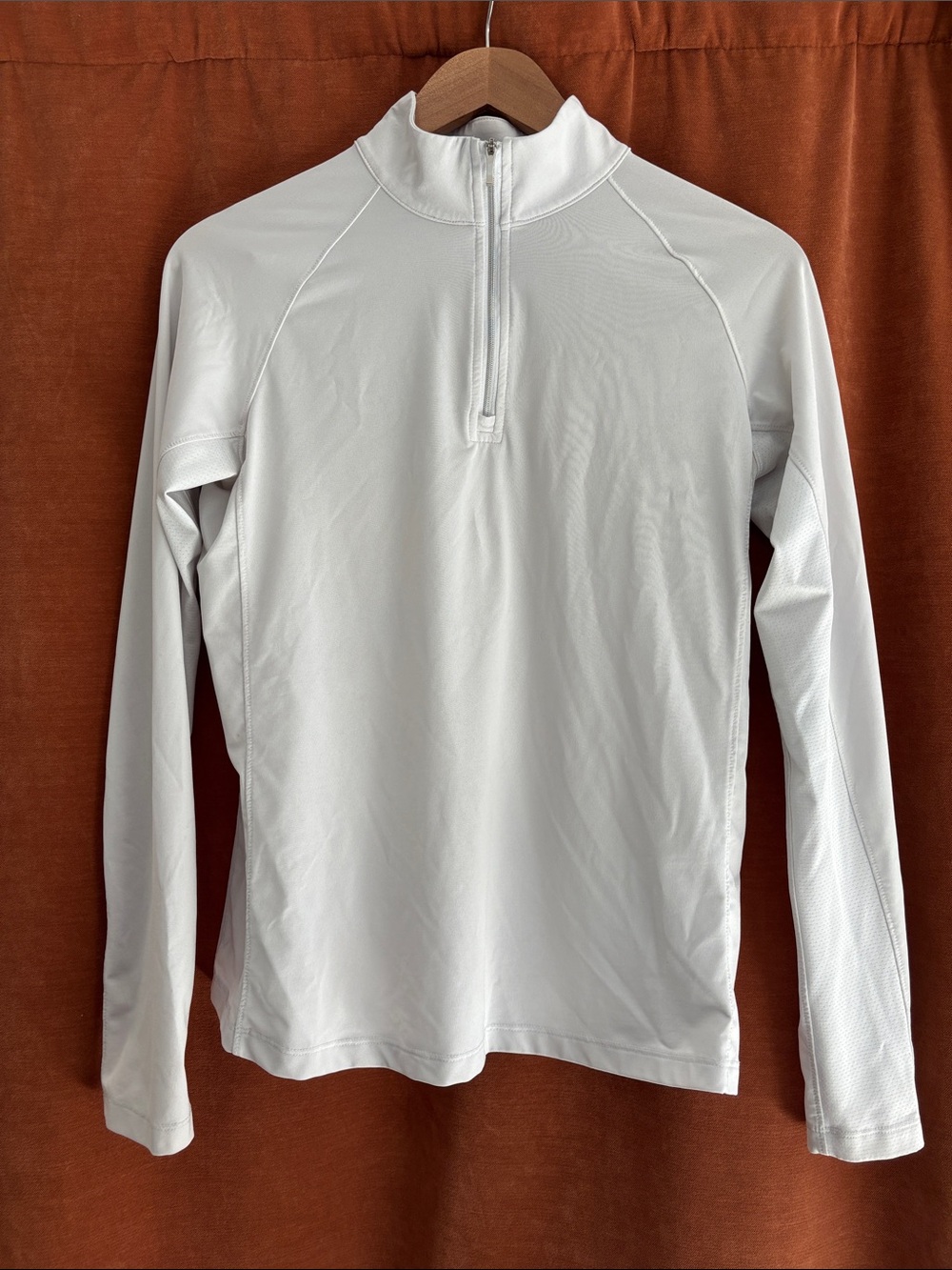 Lady Hagen White Women's Long-Sleeve Half-Zip Pullover